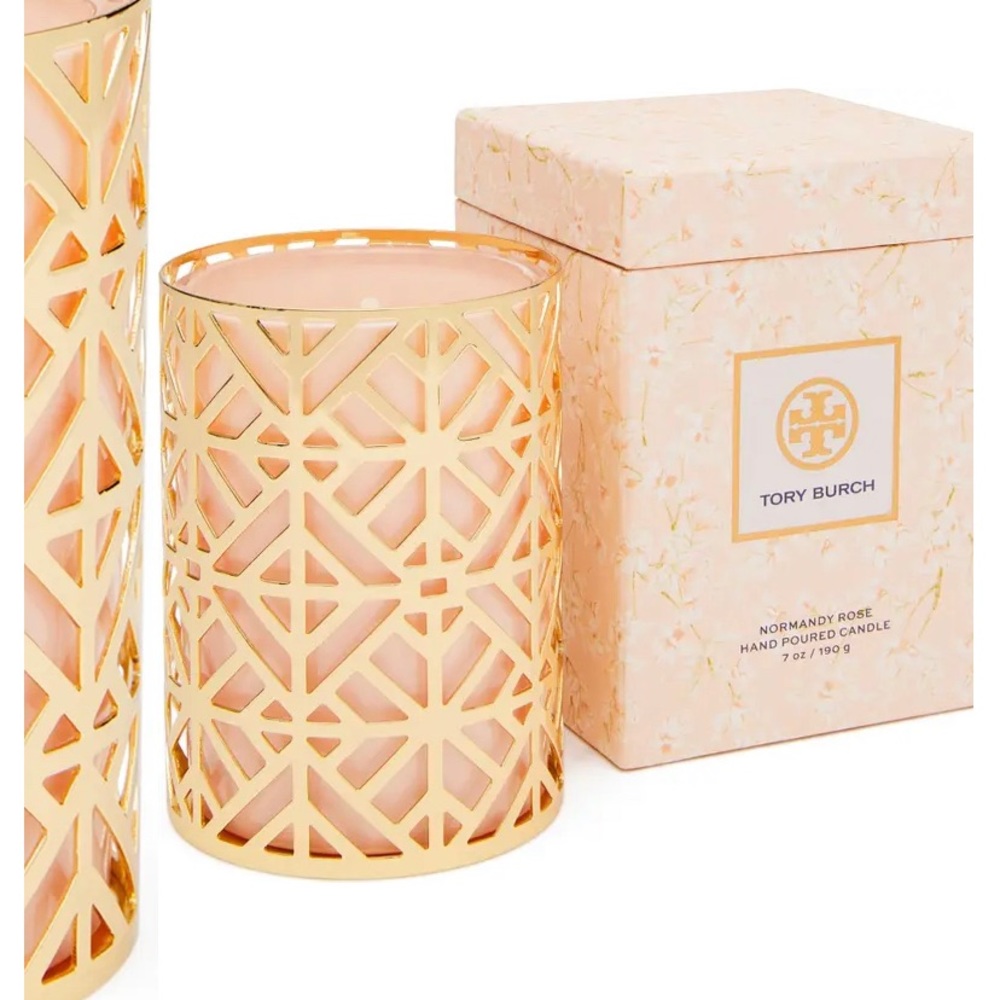Tory Burch Normandy Rose Hand Poured Candle NWT